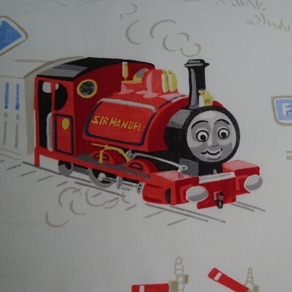 Doodlefish Thomas The Train Pillow Case 18"x18" + The Company Store Throw Pillow - Picture 6 of 12